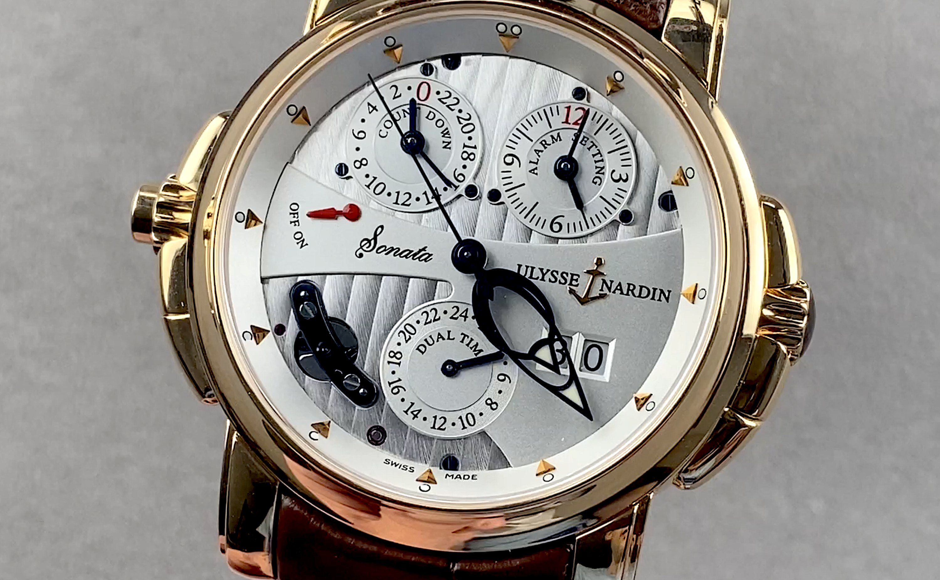 Ulysse Nardin Sonata Dual Time Alarm 666-88