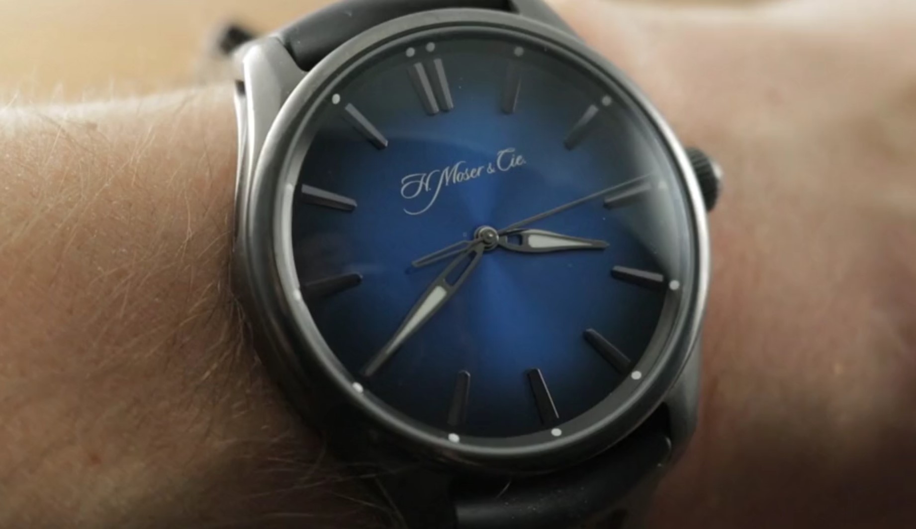 H. Moser & Cie Pioneer Centre Seconds Funky Blue Black Edition 3200-1205 Review