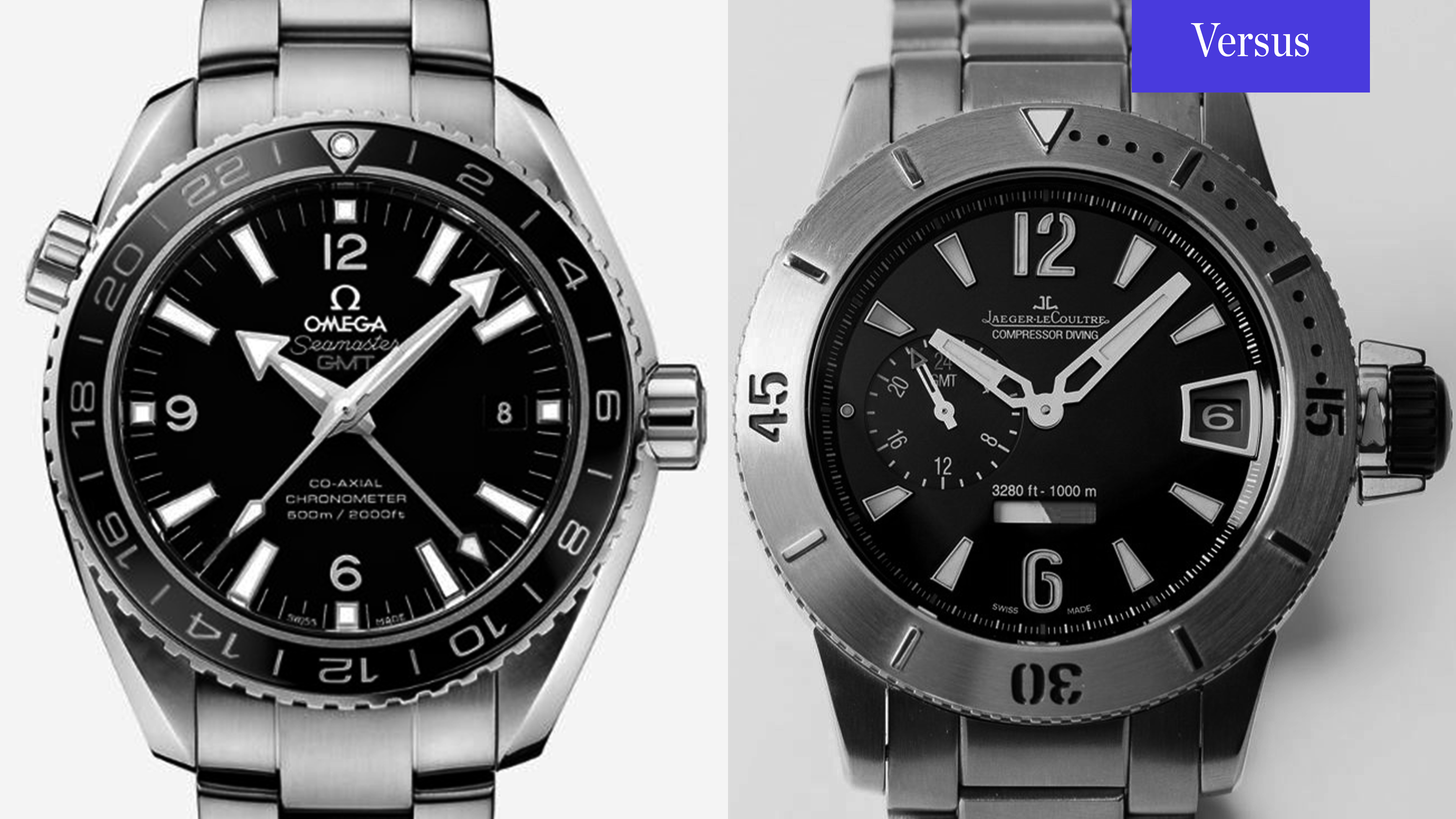 Omega Seamaster Planet Ocean vs. Jaeger-LeCoultre Diving GMT (Q187T770)