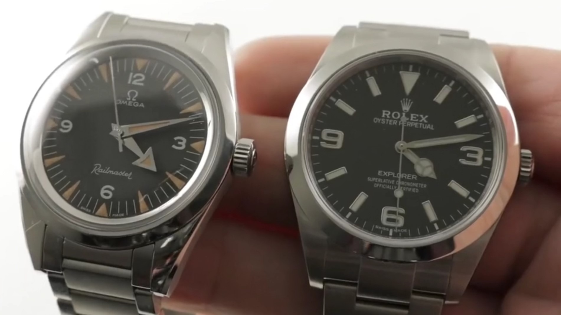 rolex explorer vs omega