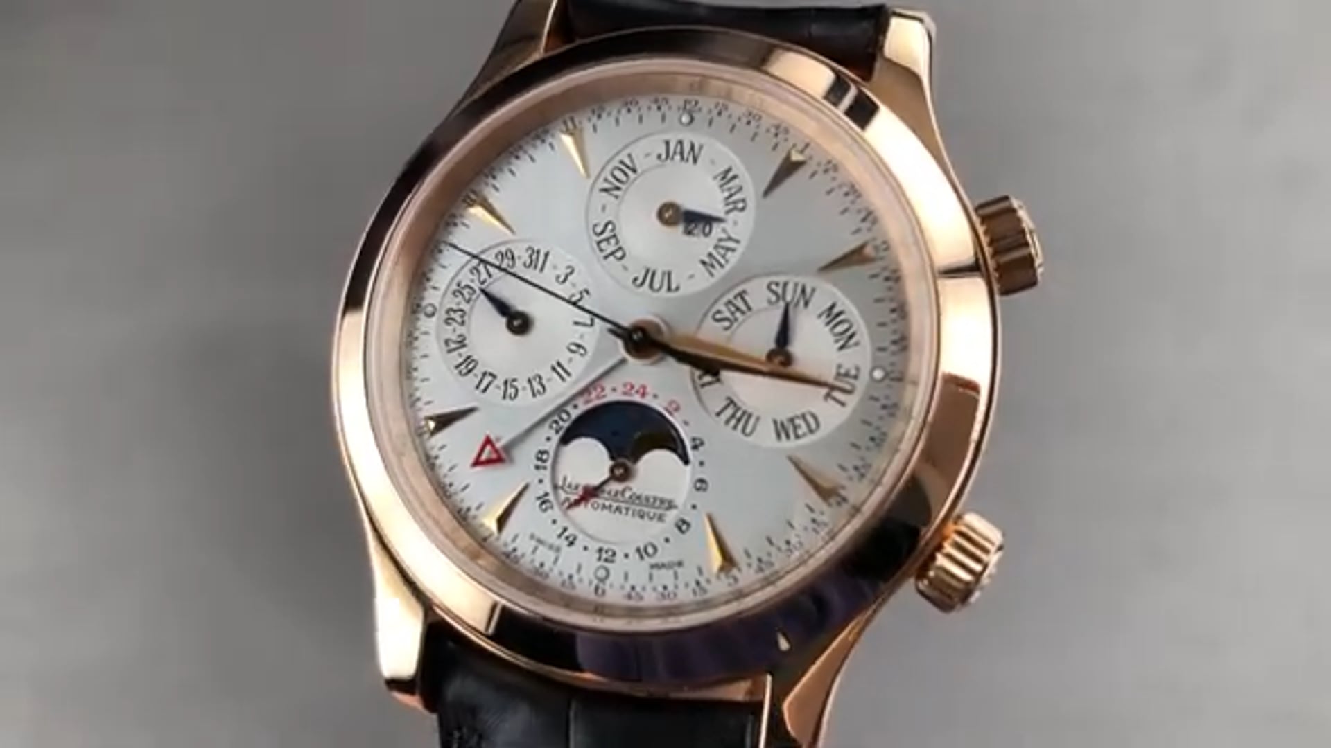 Jaeger Lecoultre Master Grande Memovox Perpetual Calendar Alarm