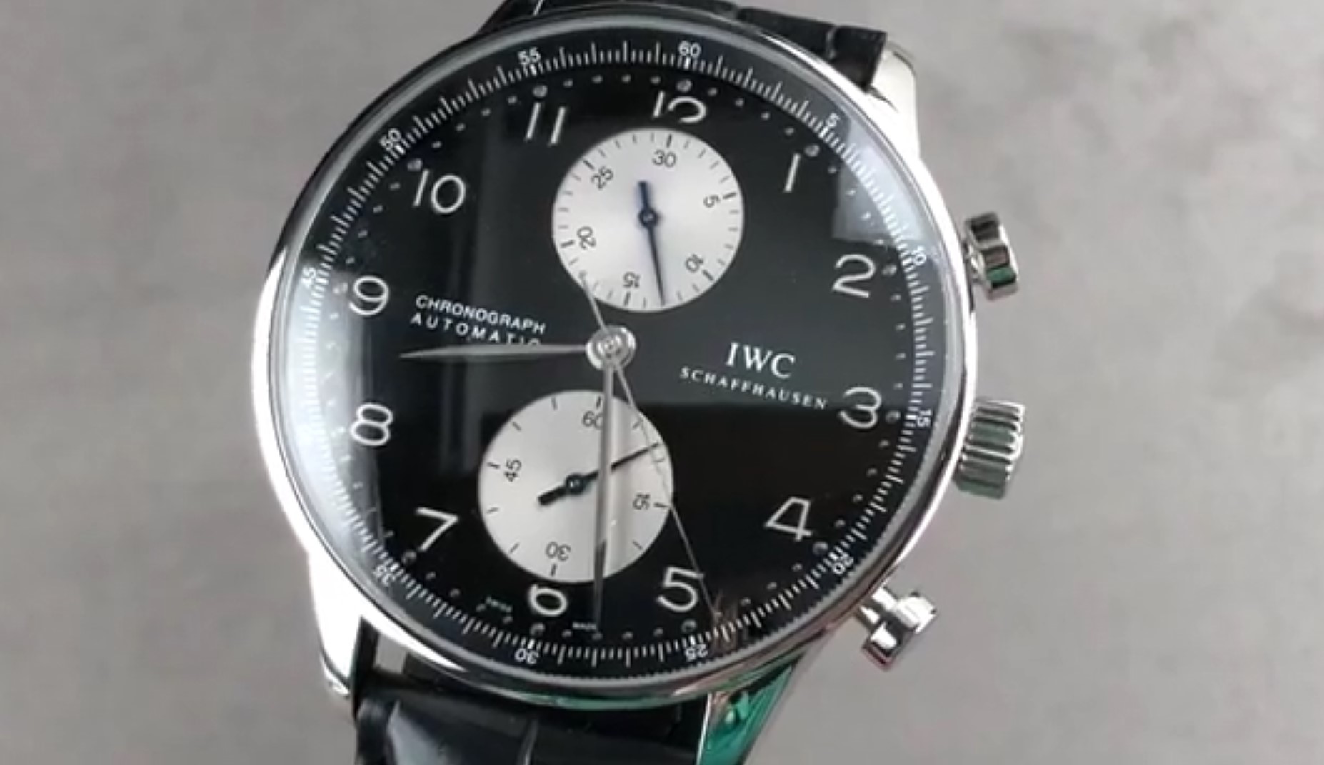 IWC Portuguese Chronograph Inverse Panda Dial IW3714-04