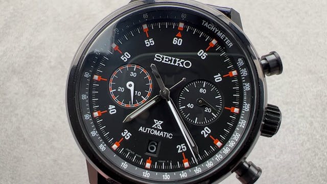 Seiko Presage Chronograph Black SRQ045