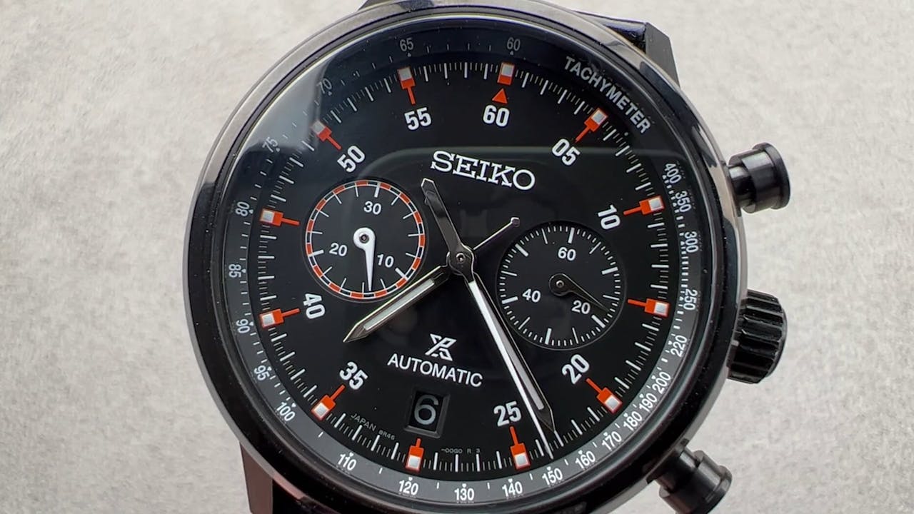 Seiko Presage Chronograph Black SRQ045 Seiko Reviews