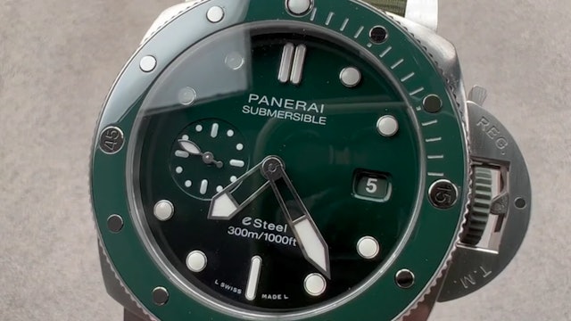 Panerai Submersible Quarantaquattro Esteel Verde Smeraldo PAM 1287