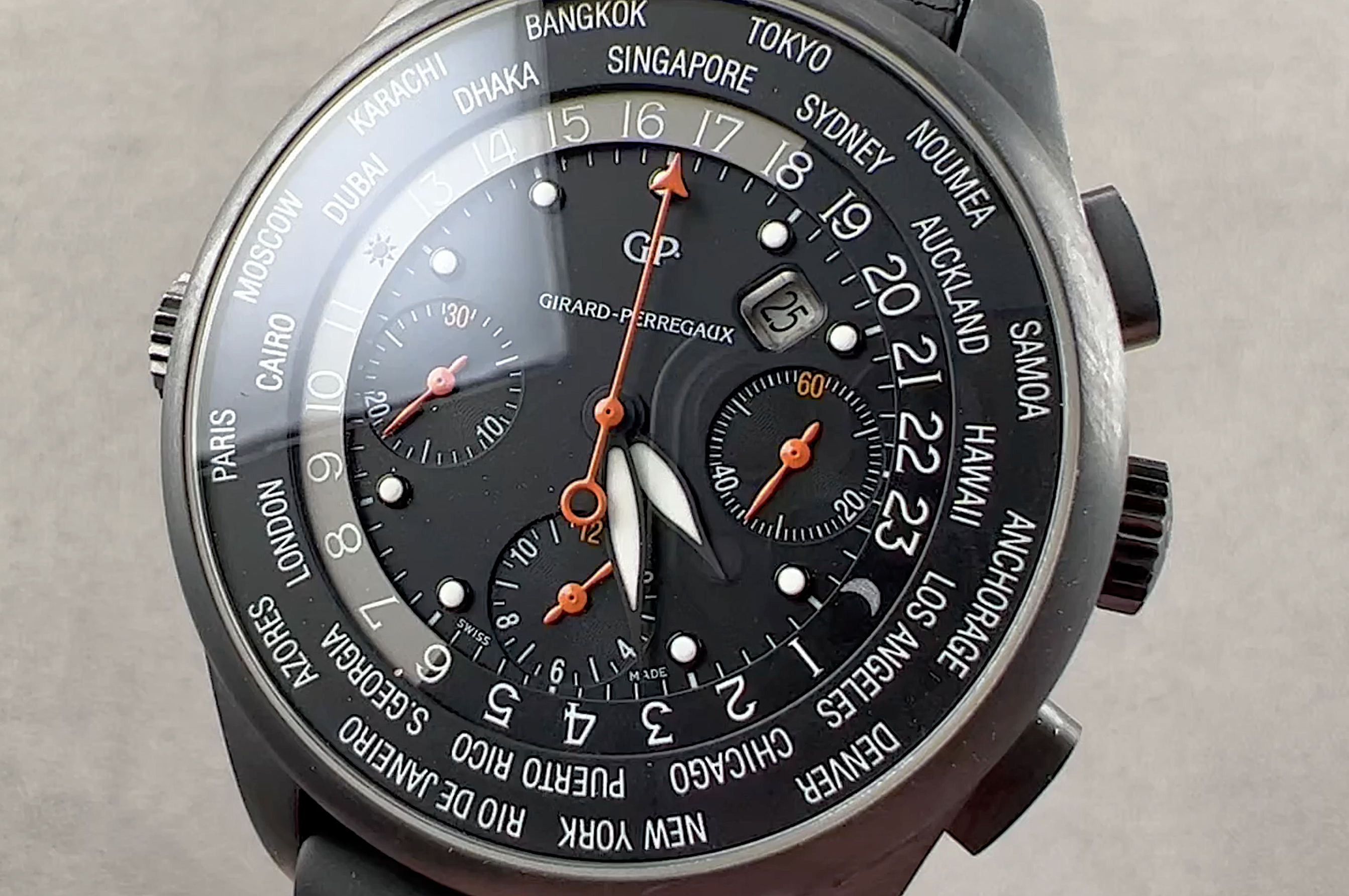 Girard-Perregaux WW.TC World Time Chronograph Sincere 49805-24-663SFK6A