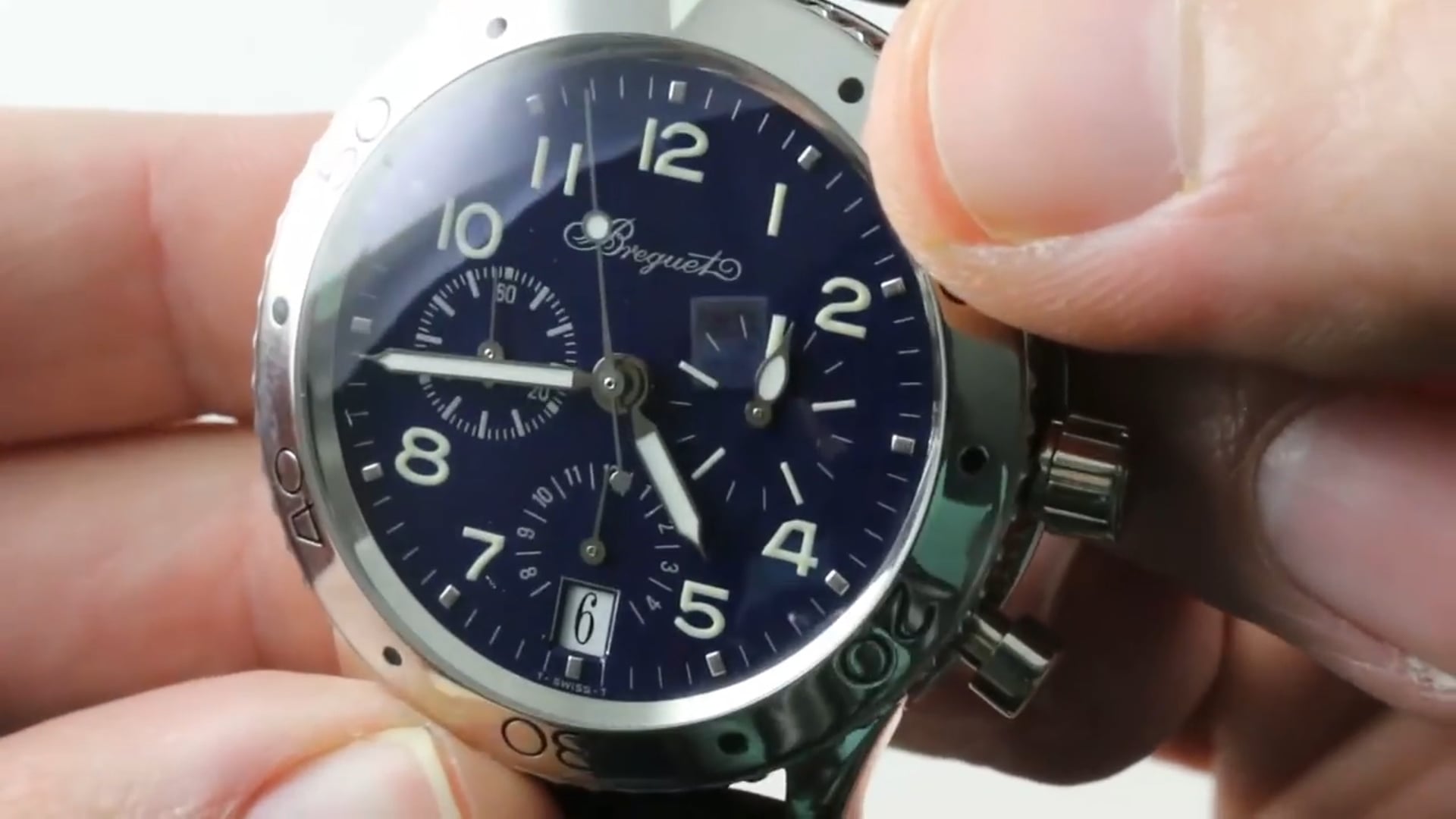 Breguet Type XX Platinum Transatlantique Blue Dial Chrono 3820PT