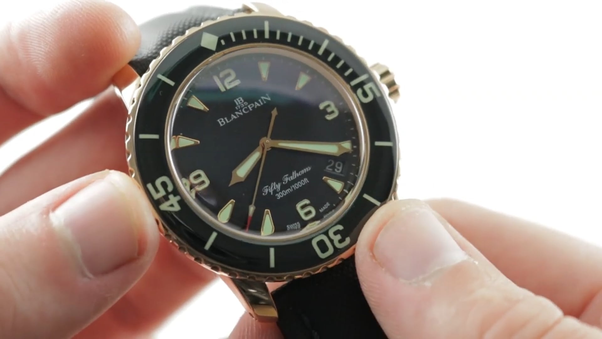 Blancpain Fifty Fathoms Automatic 5 Day 5015 3630 52A Dive Watch