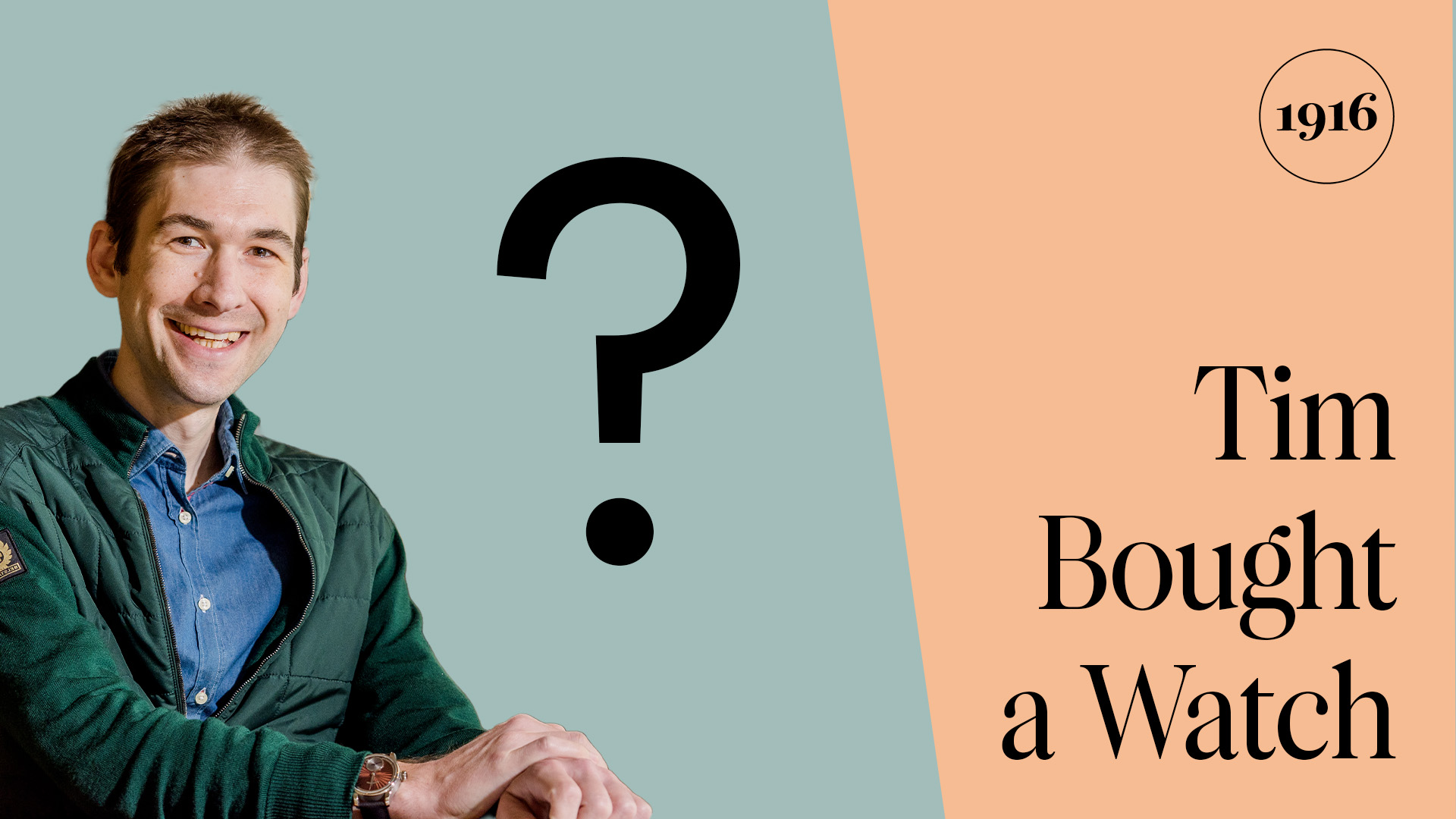 Tim Bought a New Watch!