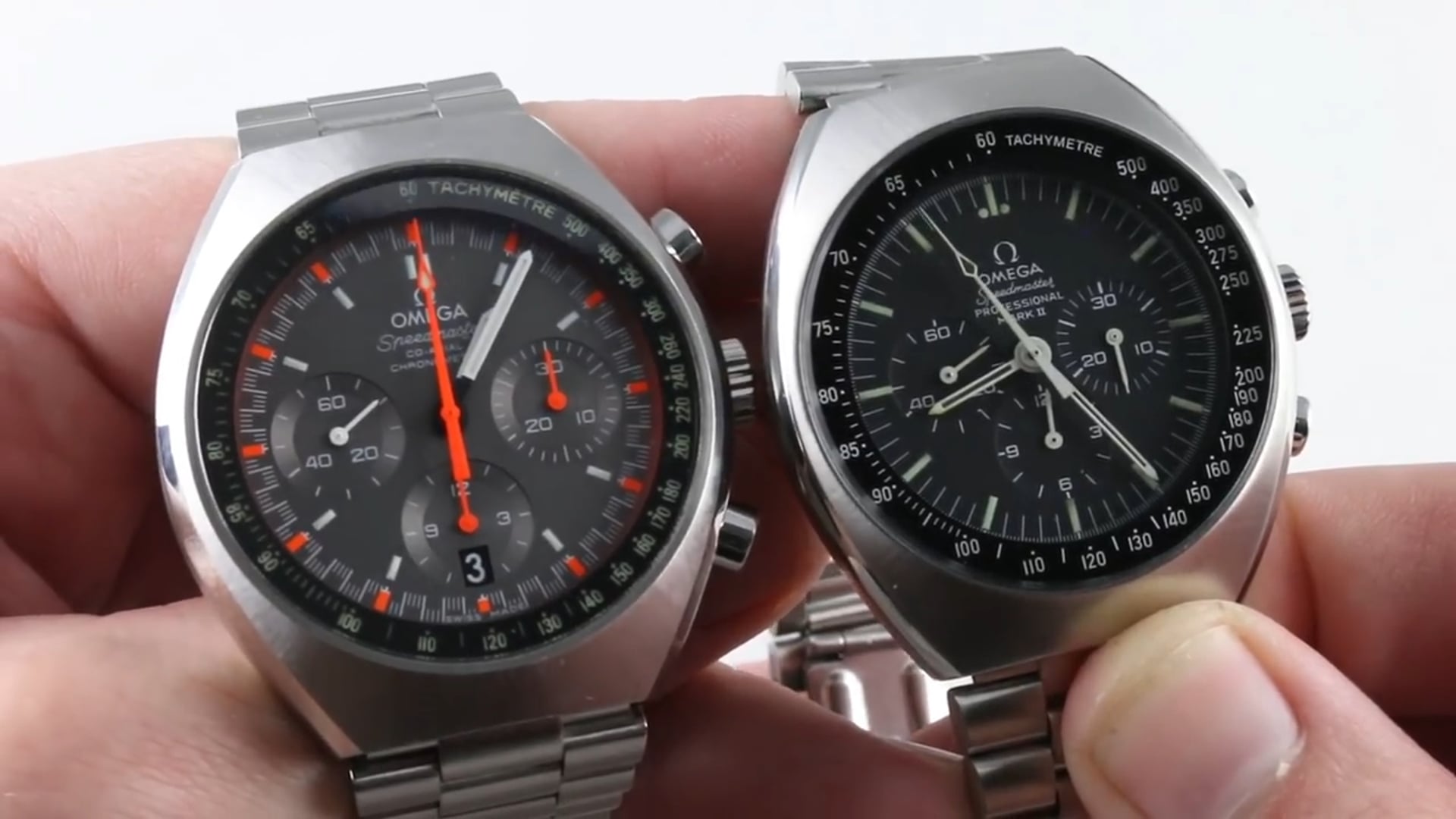 Omega Speedmaster Mark II (Vintage 145.0014 vs Racing Dial 327.10.43.50.06.001)