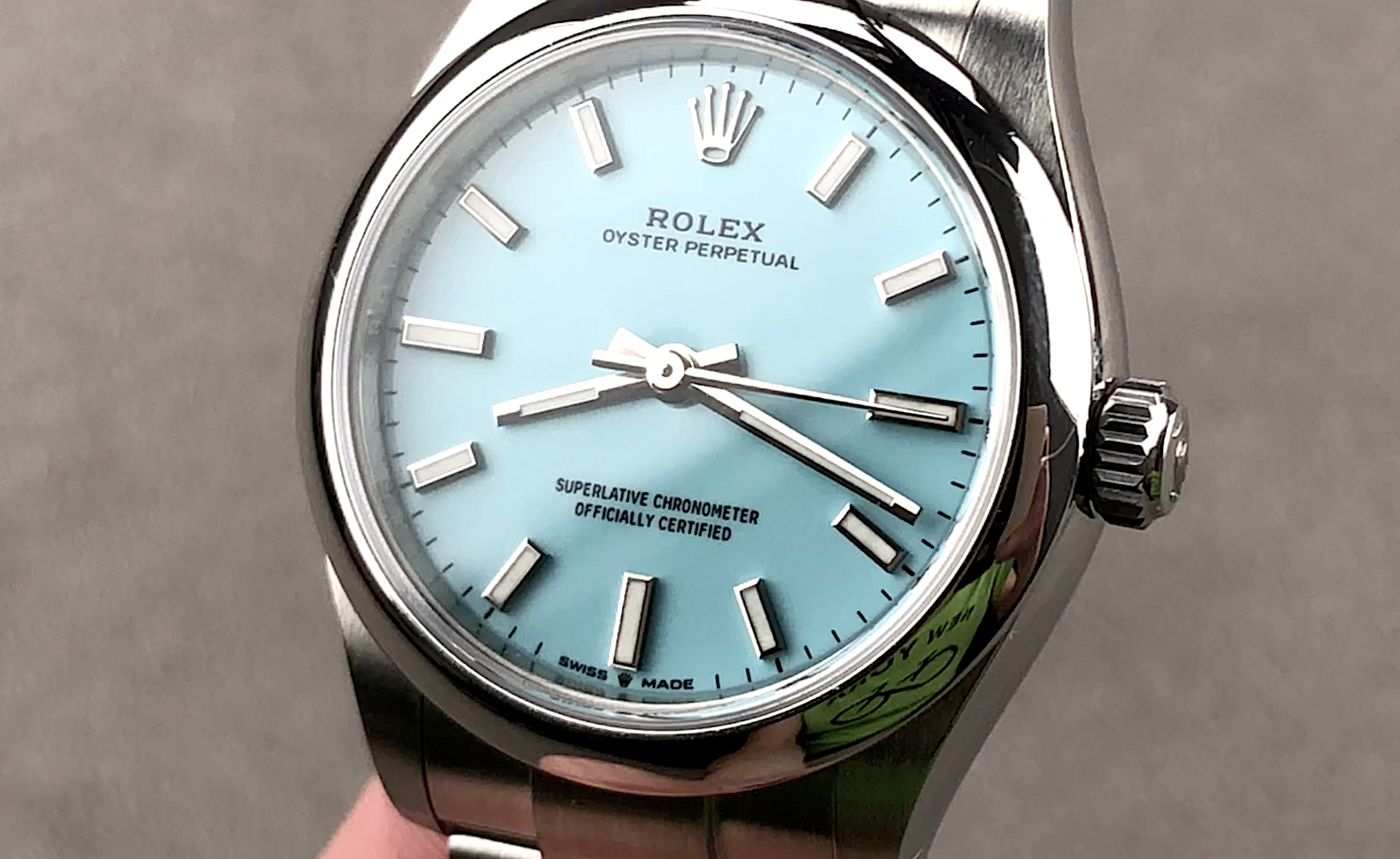2021 Rolex Oyster Perpetual 31mm Turquoise Blue Dial 277200