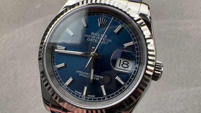 Rolex Datejust 36 Strap Watch 116139
