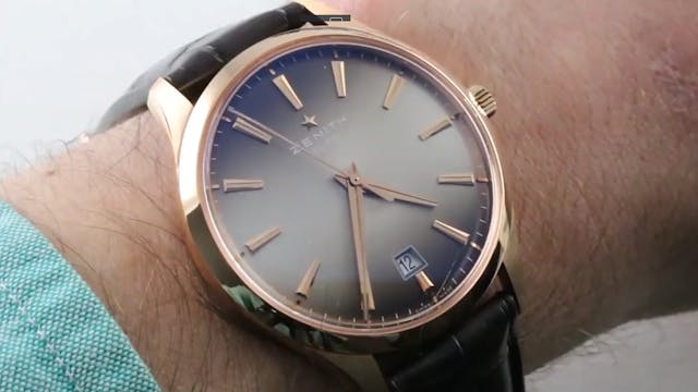 Zenith Elite Central Second Fume Dial...