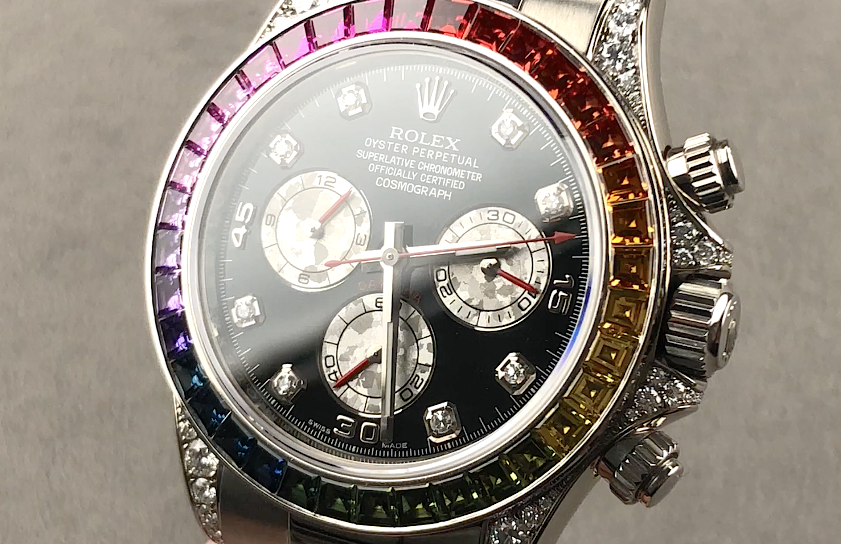 Rolex Daytona Rainbow White Gold 116599RBOW