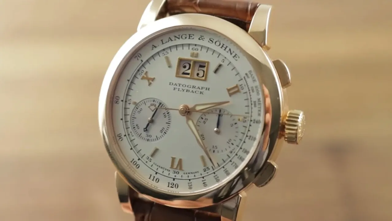 A. Lange & Sohne Saxonia Datograph Flyback Chronograph 403.032 Review ...