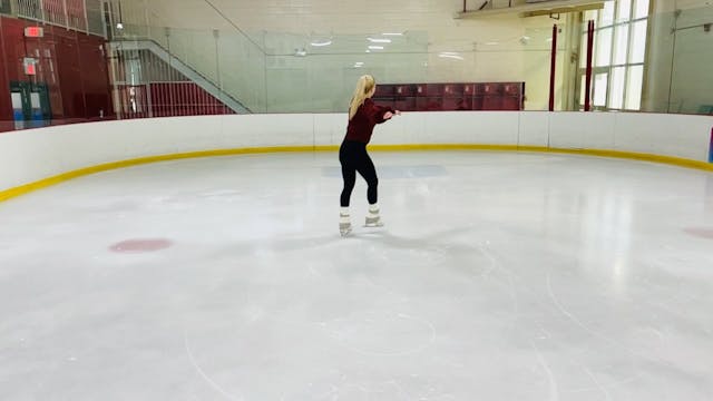 Beginner: On-ice flip jump from forwa...