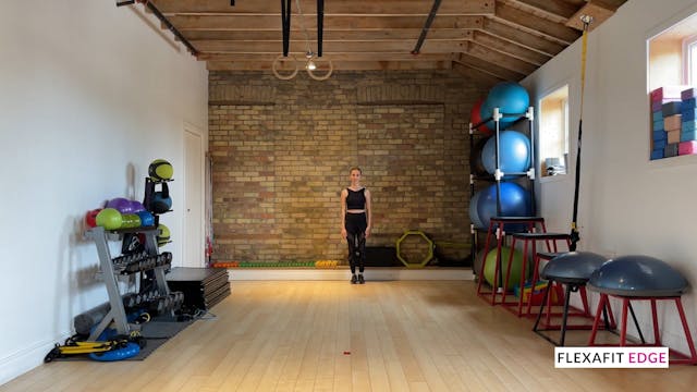 Heel kicks with windmill arm circle: ...