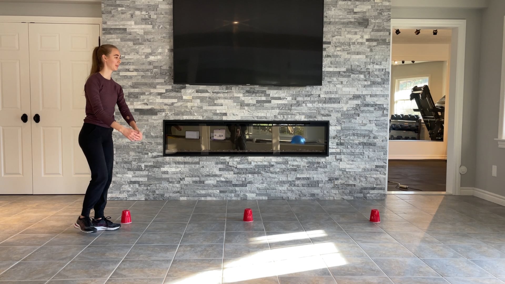 Advanced-Elite: Axel and loop single leg forward bound with twist & 1 turn drill