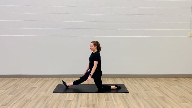 Advanced: Front splits demonstration