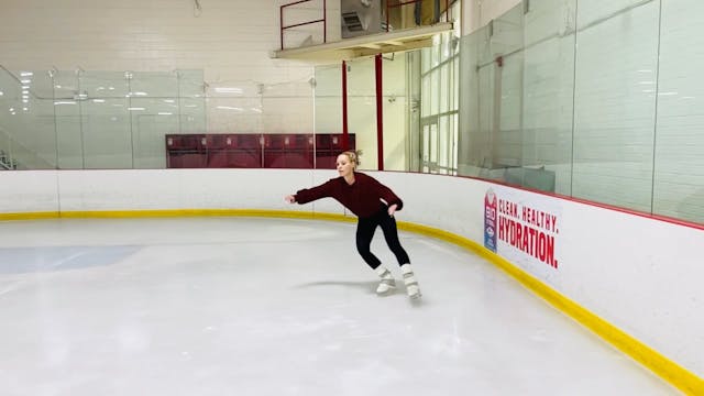 Beginner: On-ice lutz jump from backw...