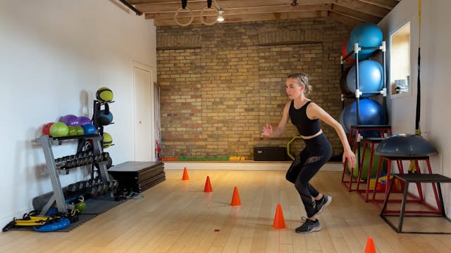 Advanced: Inside foot lateral bound t...