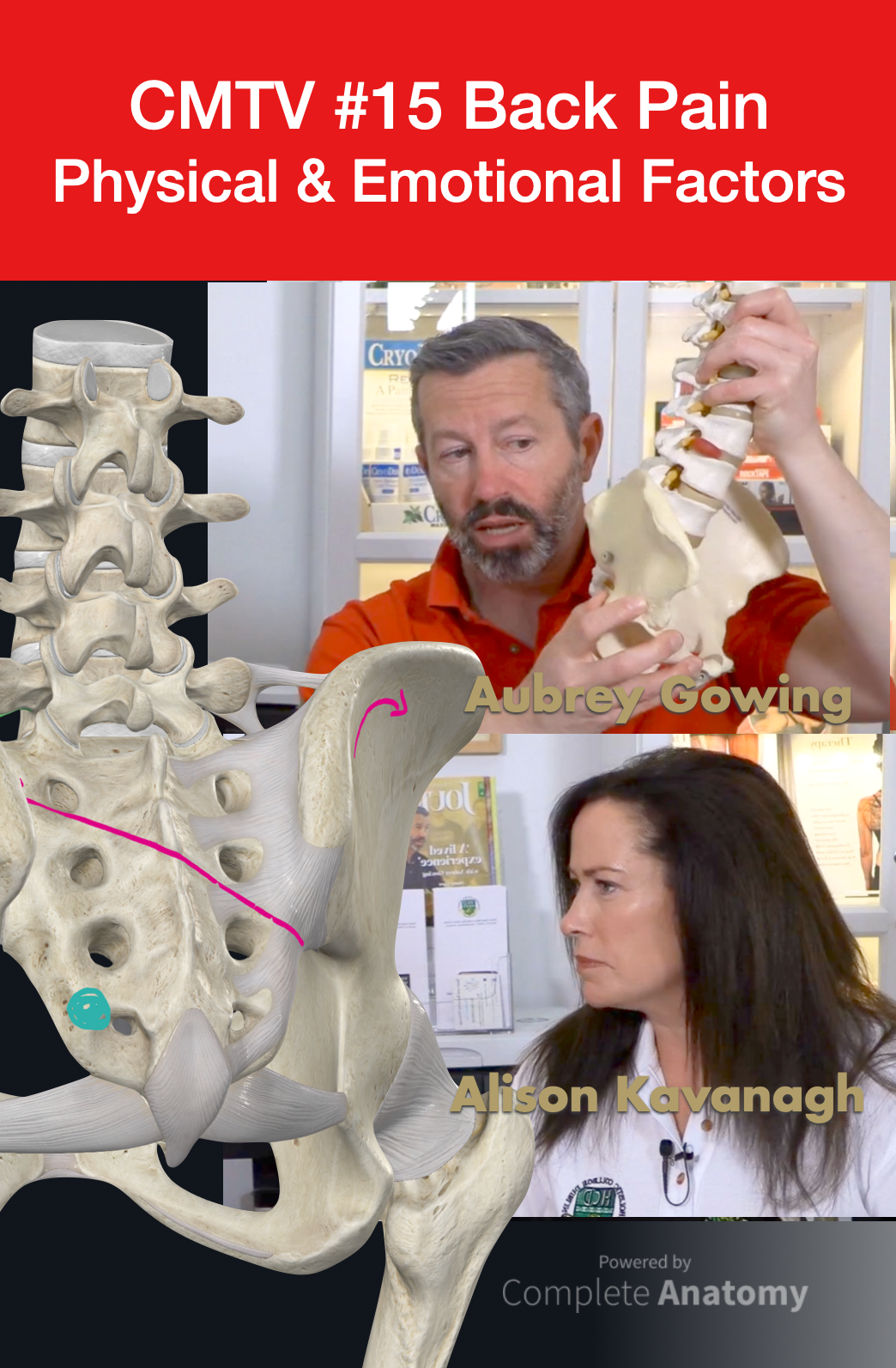 CMTV #15 - Back Pain, Physical and Emotional Factors