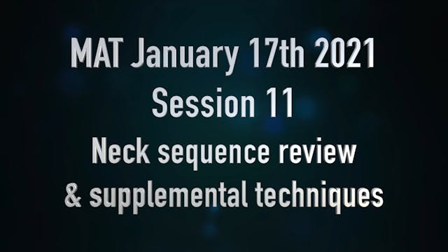 Review of the Neck sequence & additio...