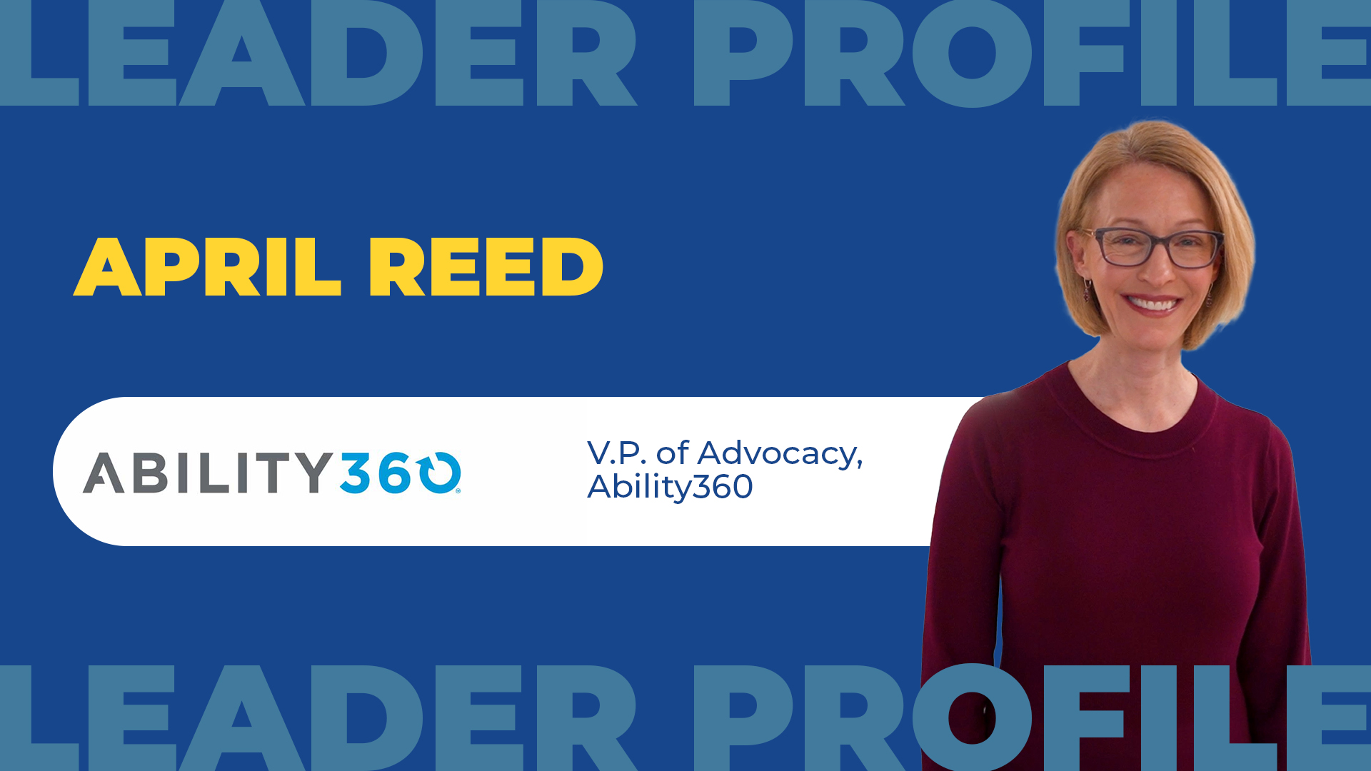 April Reed, V.P. of Advocacy, Ability360