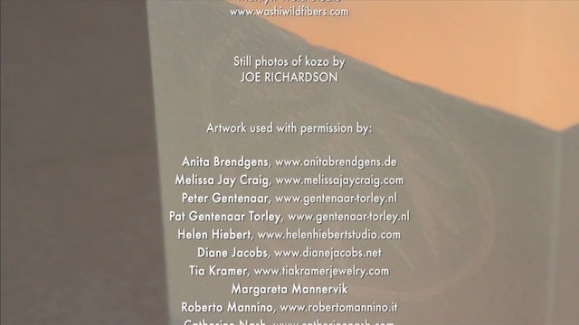 Papermaker's Studio Guide, End Credits