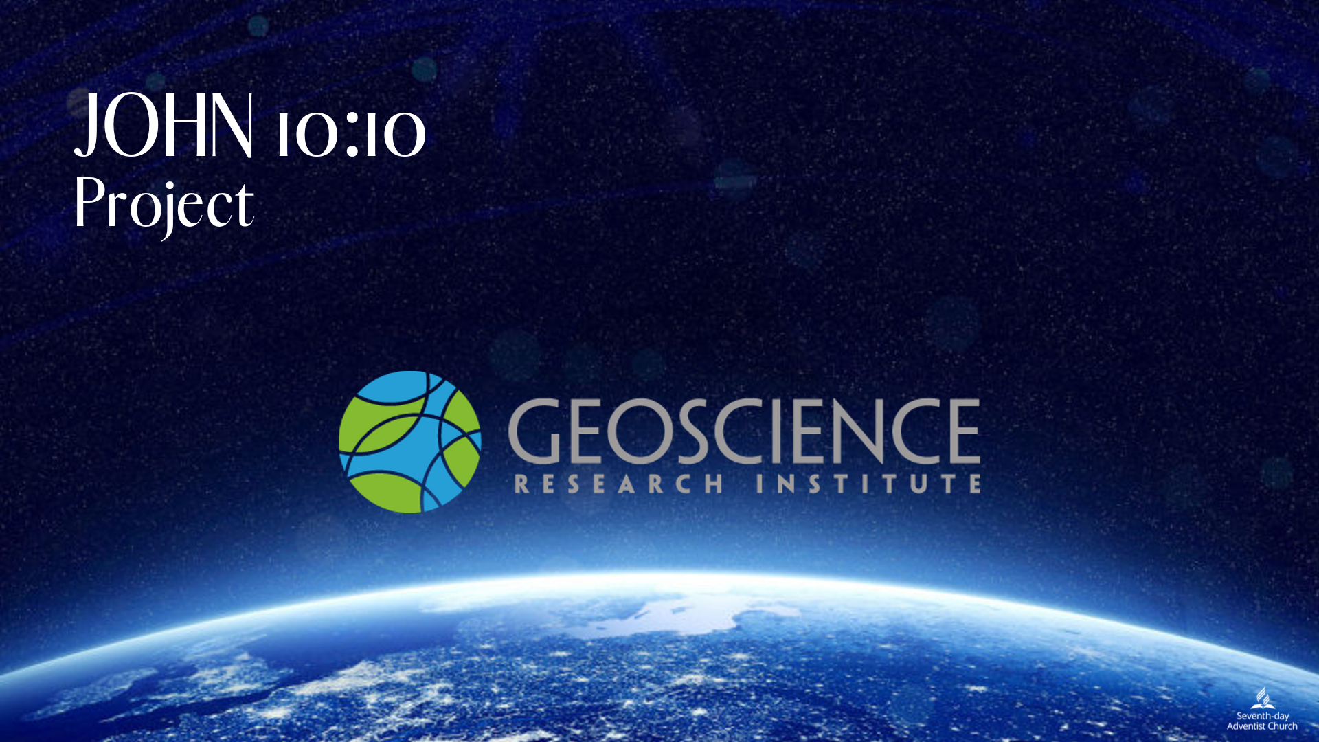 GEOSCIENCE Research Institute WAYMAKER