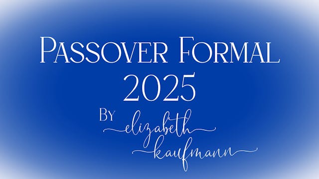 Passover Formal 2025