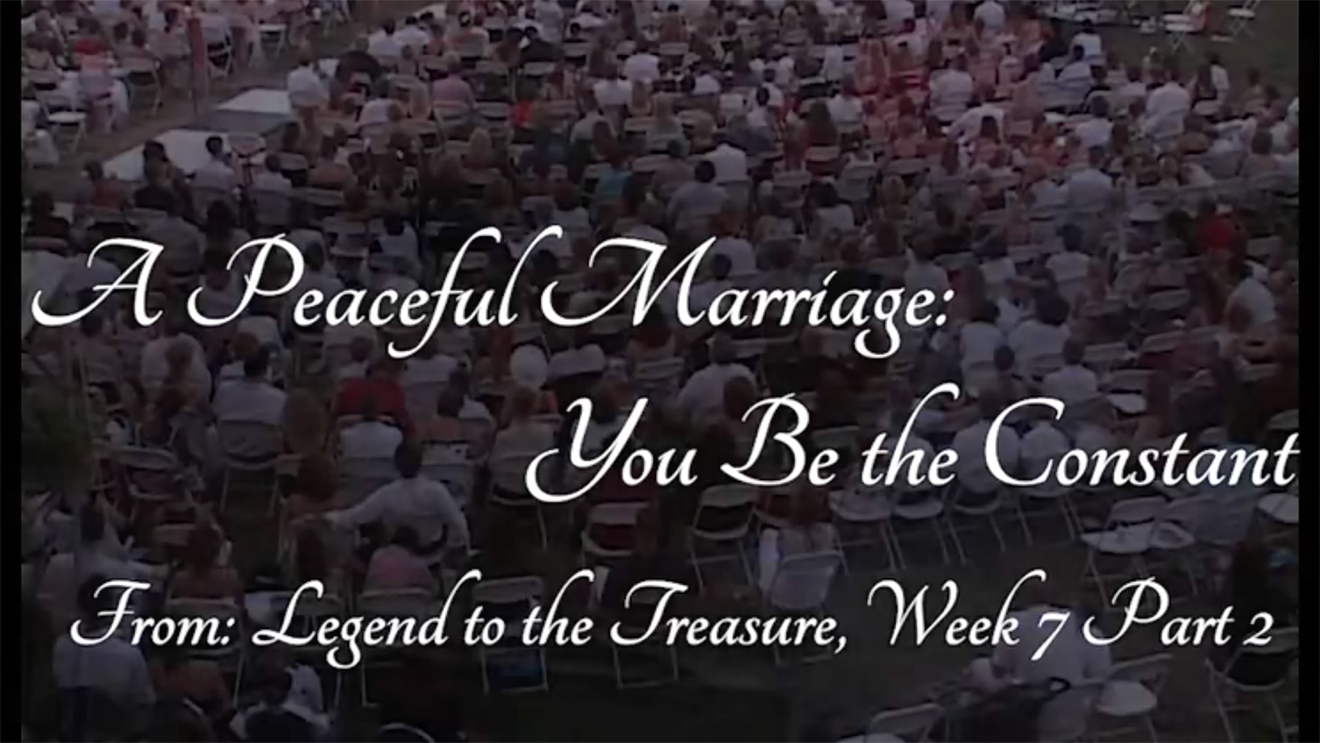 A Peaceful Marriage - You Be The Constant