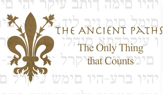 The Only Thing That Counts