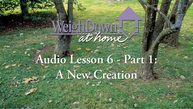 Weigh Down at Home - Audio Lesson 6 - A New Creation