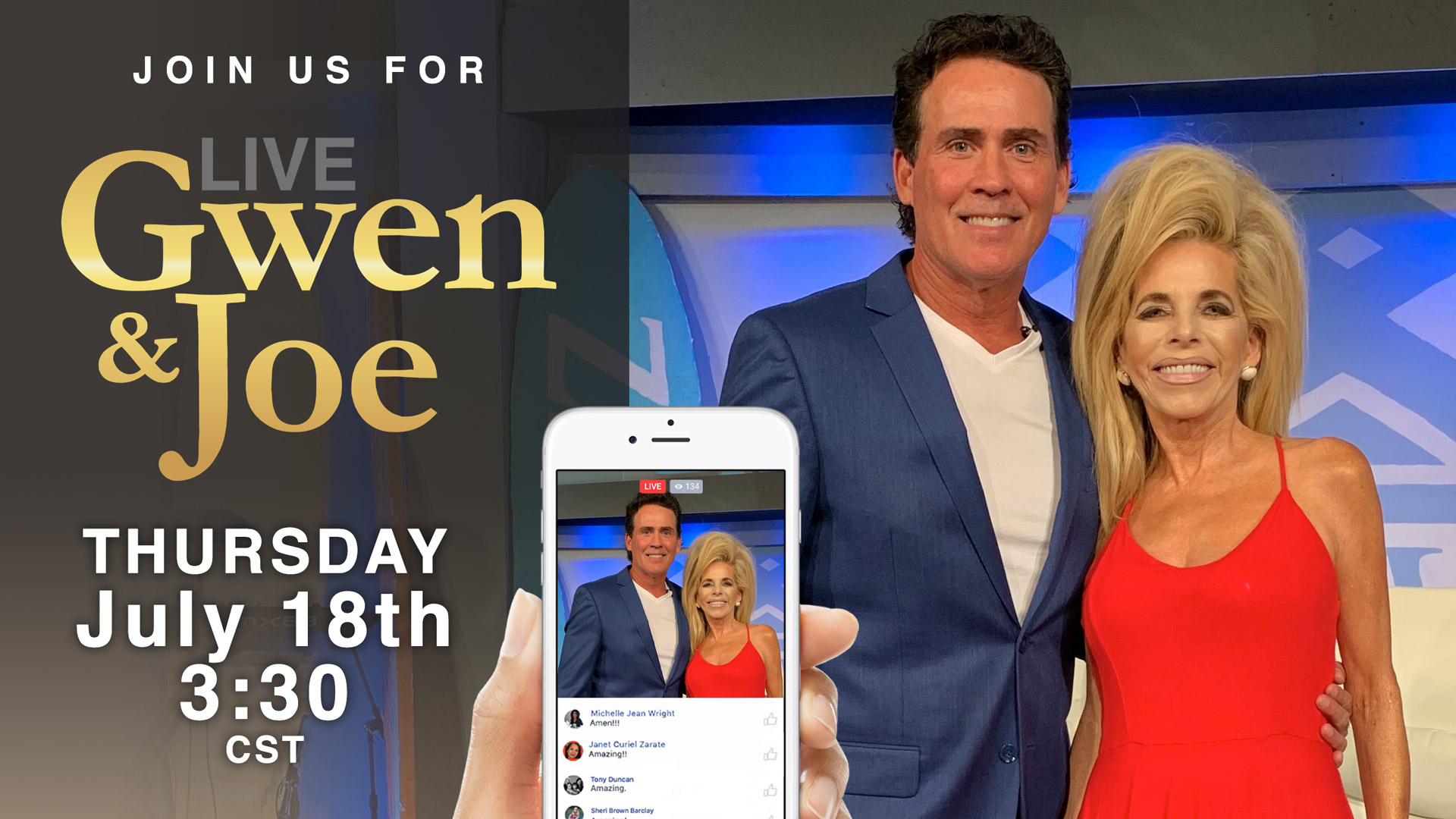 Live with Gwen and Joe - July 18, 2019