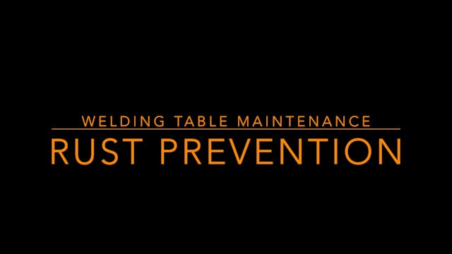 Mike Best - Welding Table Maintenance...