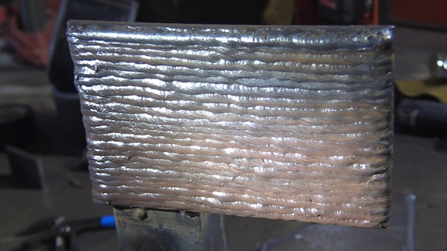 Andrew Cardin - 7018 Horizontal Buildup Pad stick welding