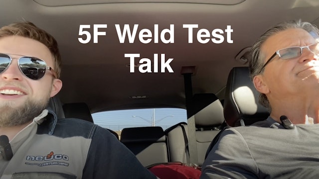 Andrew Cardin and Jody Collier Talking about 2 5F Weld Test videos 