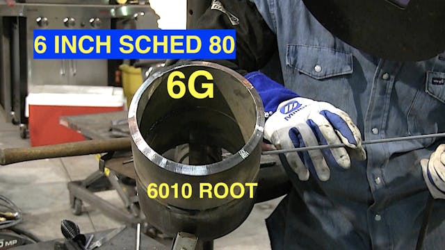 6G Weld Test 6 inch sched 80 pipe wit...