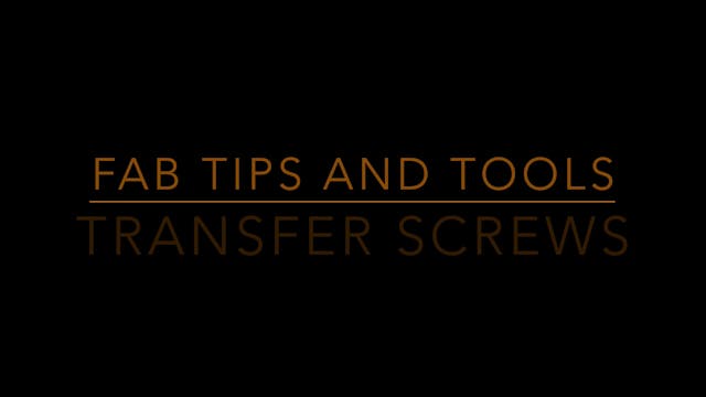 Mike Best - Fab Tips and Tools "Trans...