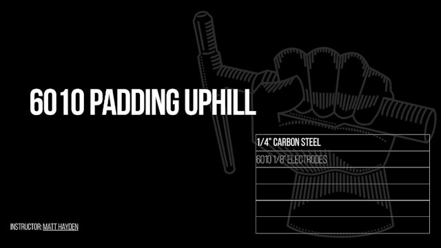 Matt Hayden - Vertical 6010 Uphill Padding -stick welding