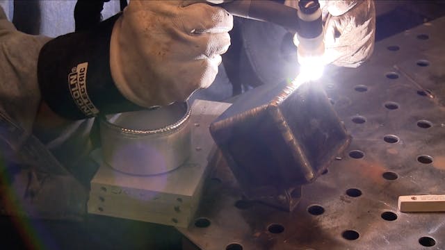 TIG Brazing a Steel Cube project