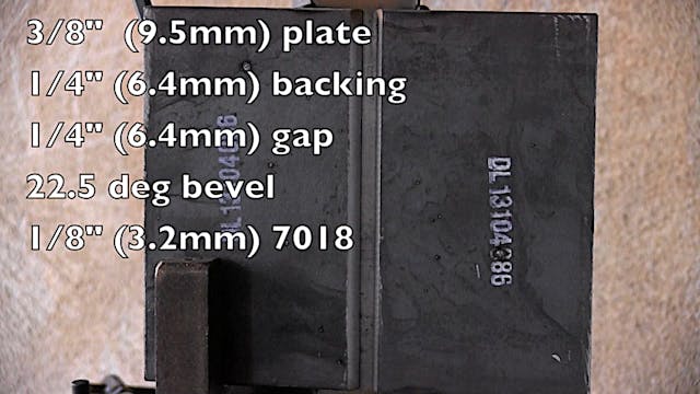 3G 7018 Plate Test 3/8" thick with 1/...