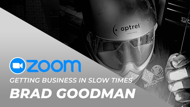 Brad Goodman Upcoming Zoom - Getting ...