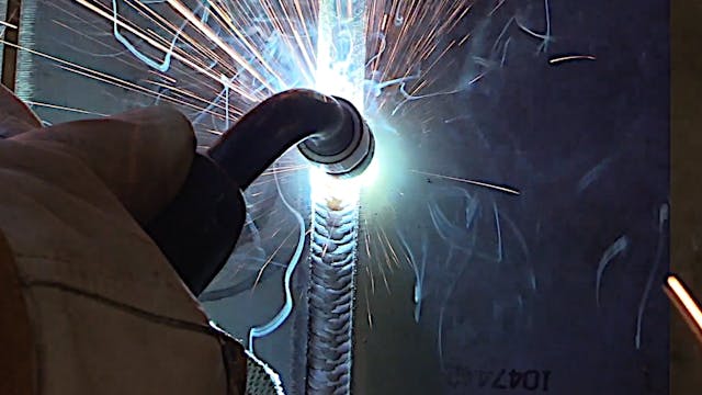 3g MIG Welding test Plate Uphill Root