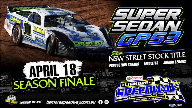 Live Stream - Lismore Speedway - 18/04/2026
