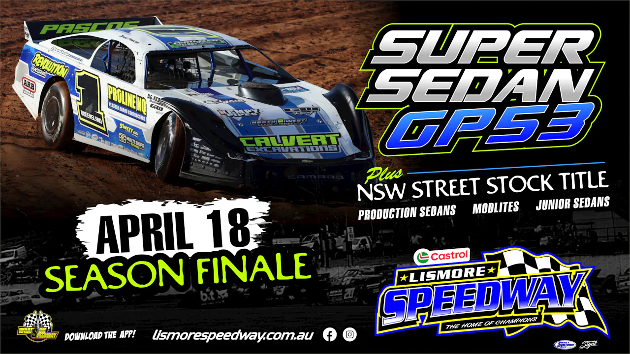 Live Stream - Lismore Speedway - 18/04/2026