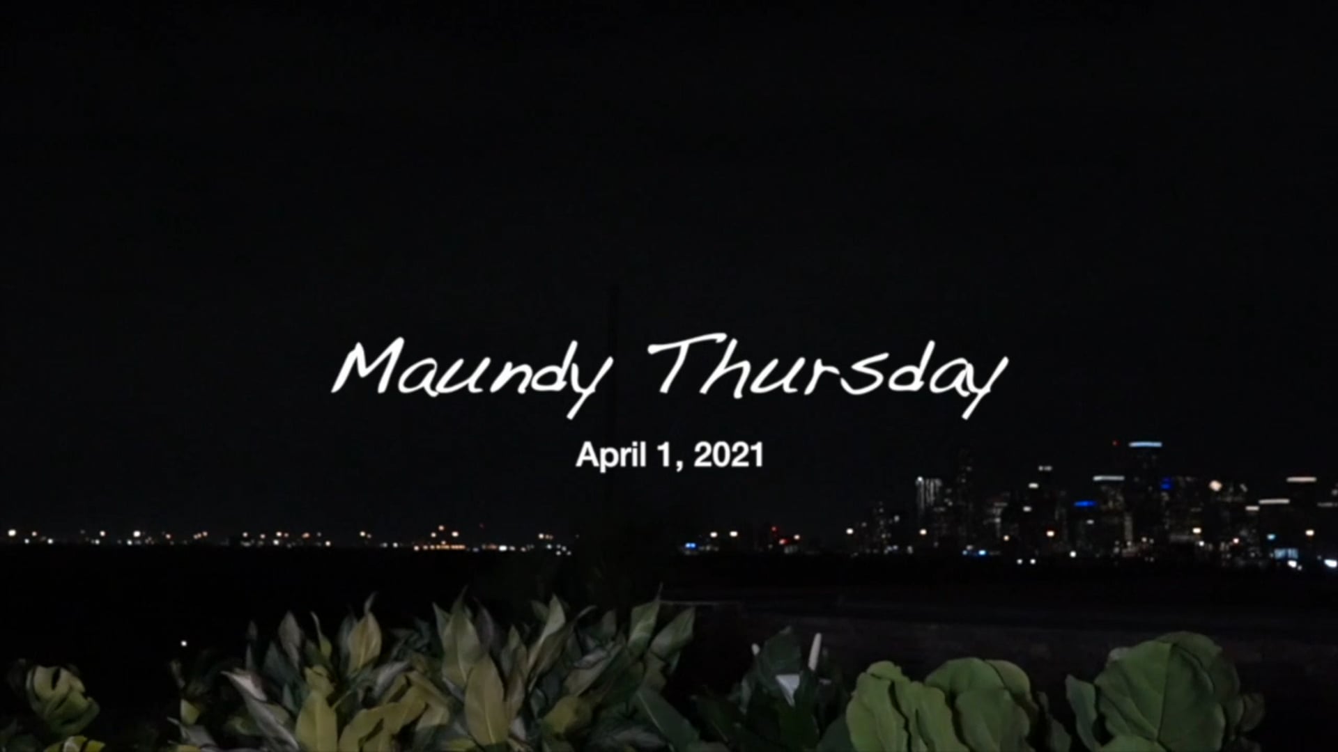 (HOH) Maundy Thursday - The Never-Ending Night - Rev. Dr. Marcus D. Cosby