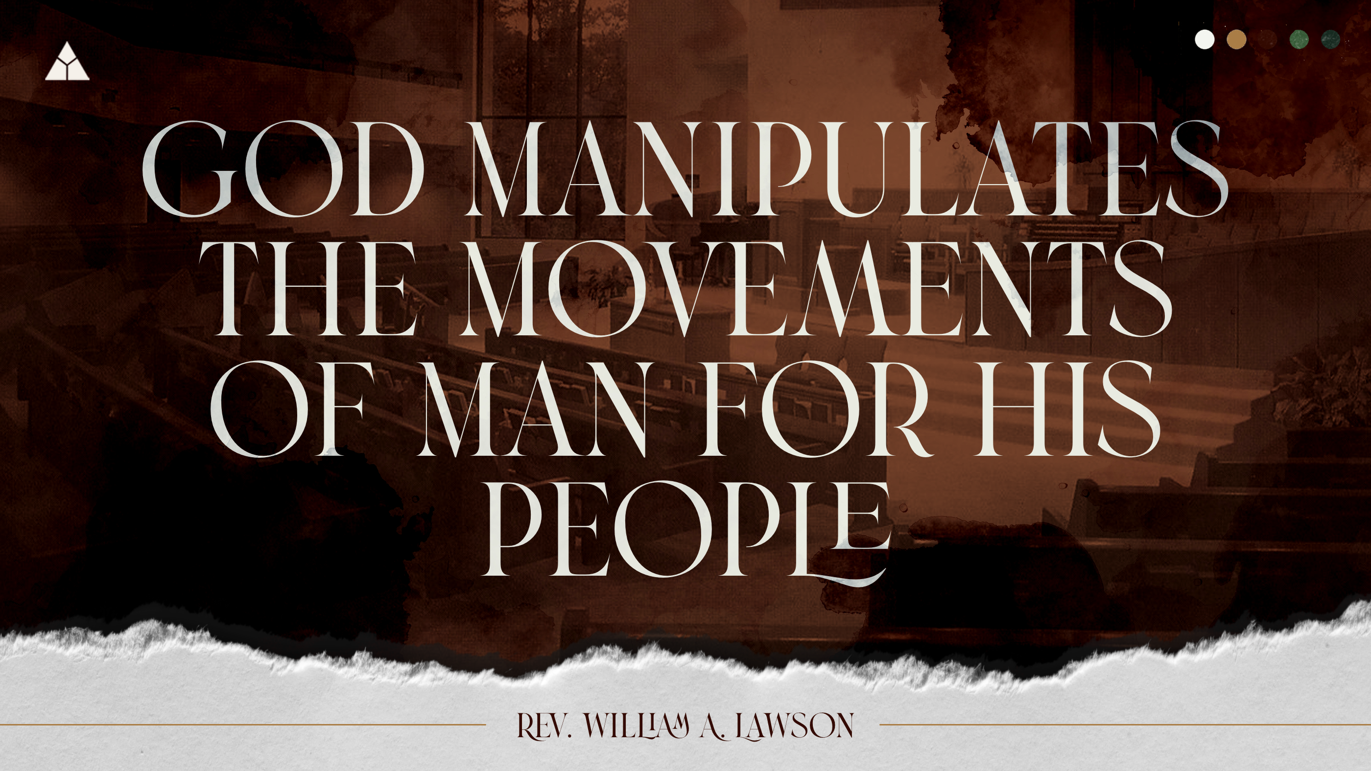 God Manipulates the Movements of Man For His People