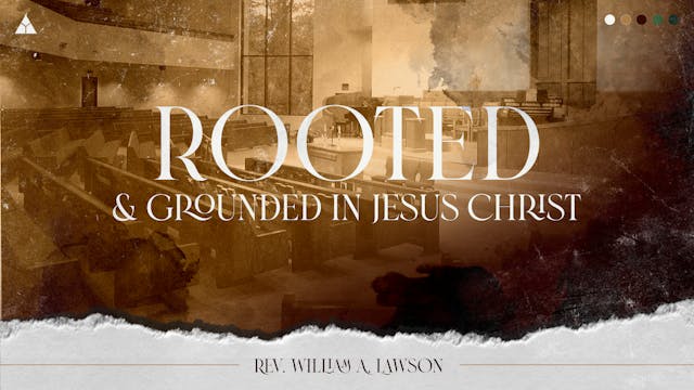 Rooted and Grounded in Jesus Christ